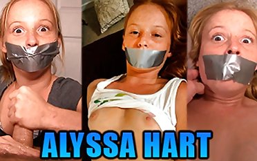 Tiny Redhead Alyssa Hart Duct Tape Gagged In Three Hot Gag Fetish Videos