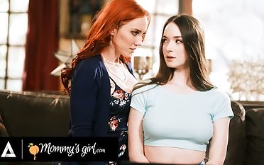 MOMMY'S GIRL - Dirty Hazel Moore Teaches Her Redhead Stepmom How To Use A Computer The Proper Way