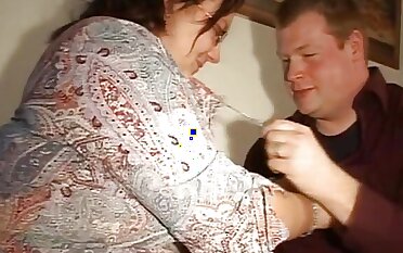 Swinger fuck with a fat German housewife in heat and the amazing Simones