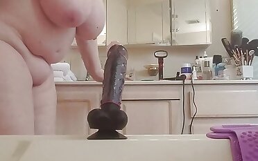 Horny Granny Loves To Ride Big Black Cock To Get Off